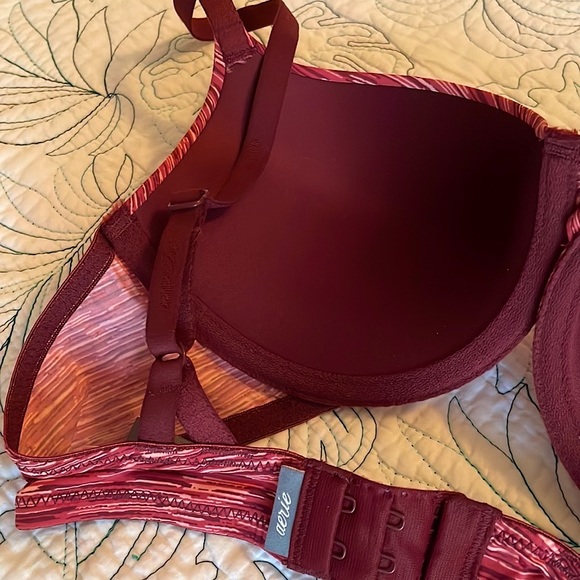NWOT Aerie burgundy spacedye bra 34C - Picture 4 of 8
